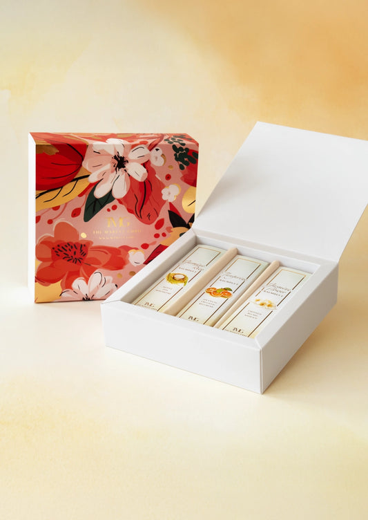 GESCHENK-SET RAUMDUFT SPRAYS 3 x 50 ml: Jasmine Rice · Tangerine · Jasmine Flower