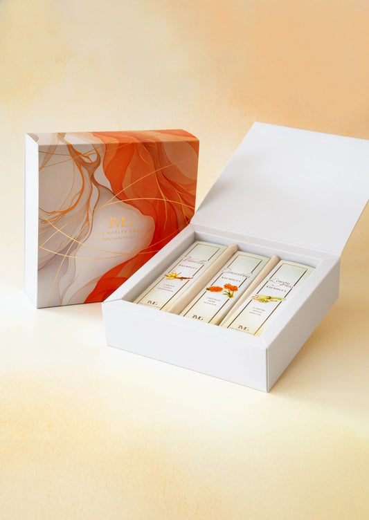 GESCHENK-SET RAUMDUFT-SPRAYS 3 x 50 ml: Vanilla · Osmanthus · Lemongrass